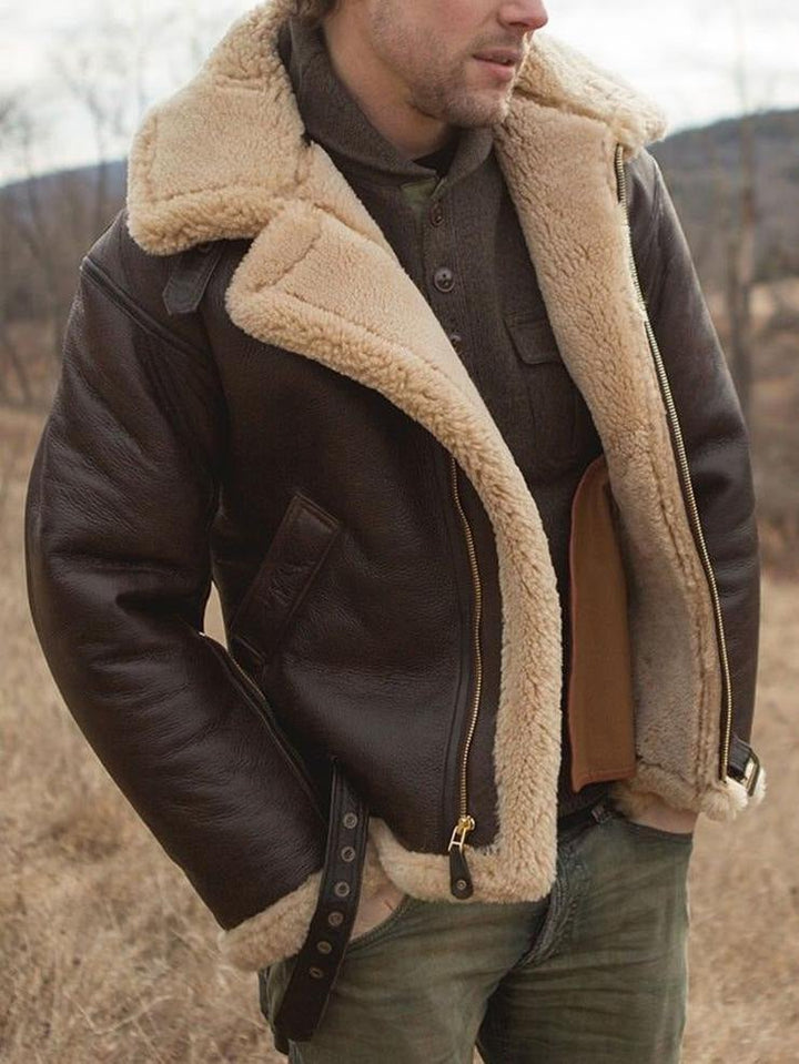 Enzo™ - Sheepskin Leather Jacket